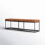 Banc en cuir véritable Moldenhauer