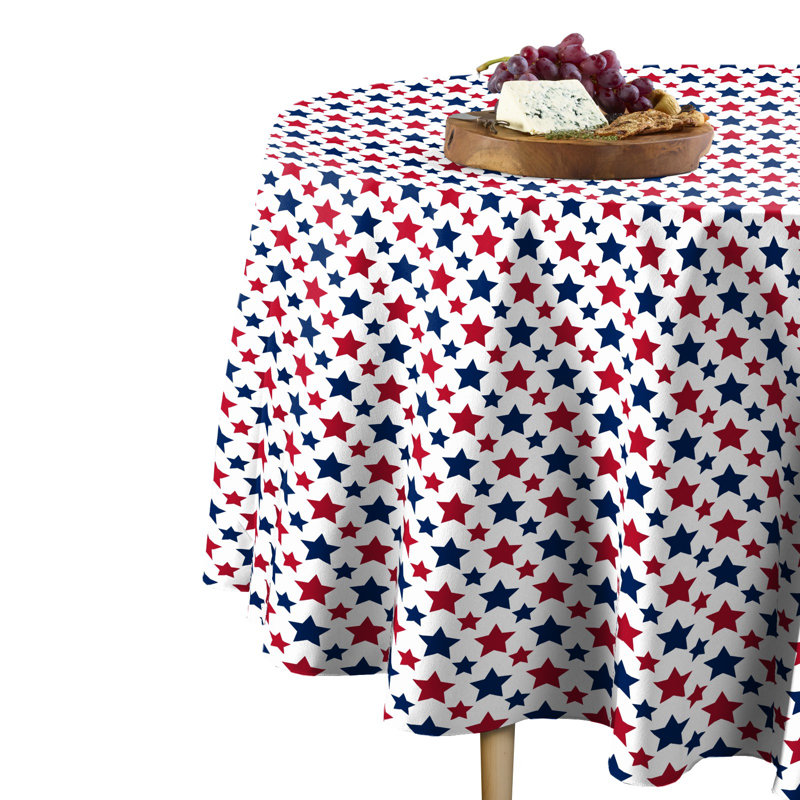 Geometric Round Tablecloth, 90" x 90"