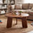 Mid Century Modern Coffee Table Wood Living Room Table Cute Round Coffee Table Center Table Side Table For Living Room Office Reception Room-670258561