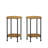 3-Piece Round Coffee And End Table Set With Ample Storage, Modern Farmhouse Design For Compact Living Spaces.