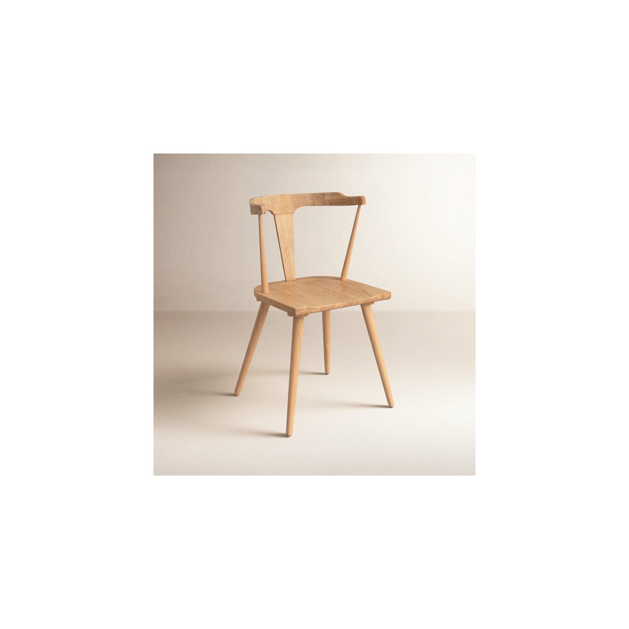  Solid Wood Dining Chair, Oak