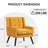Tufted Upholstered Wide Back Armchair-582471468