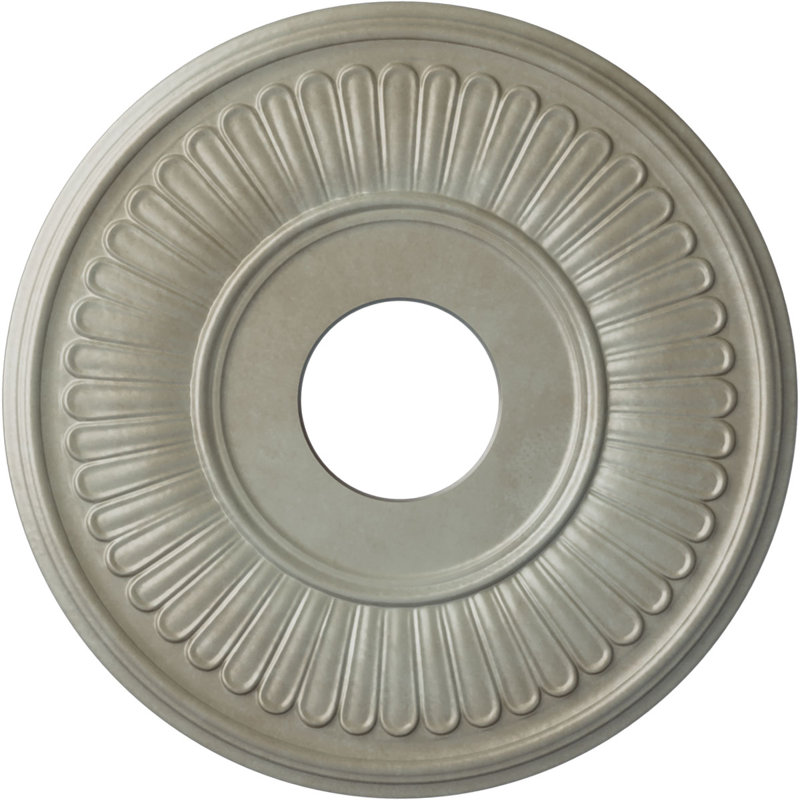 Médaillon de plafond Endurathane Classic, P 13 1/4 po x P 1/2 po (pour auvents jusqu'à 4 1/8 po), finition gris acier peinte à la main