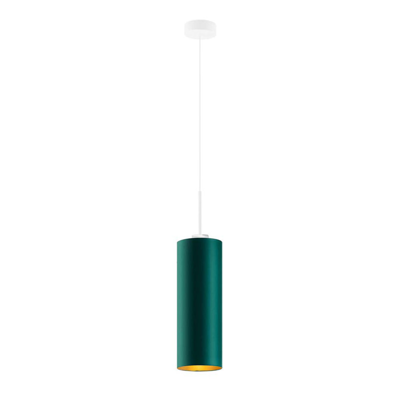 Ashraff 1 - Light Cylinder Pendant, Green, White