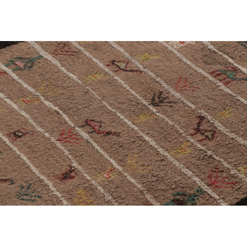 Vintage One-of-a-Kind 5'8" X 6'7" Hand Knotted Area Rug