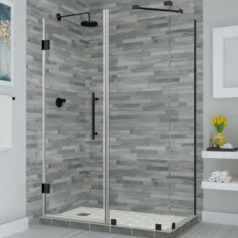 Bromley Frameless 54.25" x 72" Rectangle Hinged Shower Enclosure