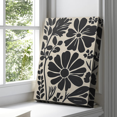 Toile tendue avec châssis floral Floral prêt à accrocher