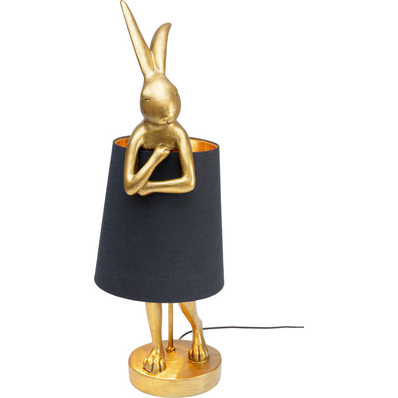 Tischleuchte, Gold, Black, 68cm H x 26.5cm W x 23cm D