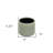 6" Green Striped Ceramic Indoor Outdoor Round Pot Planter
