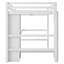 Lit mezzanine avec tablettes et bureau-719522491