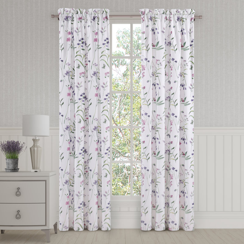 Paire de panneaux de fenêtre 84 po Nola Lilas
