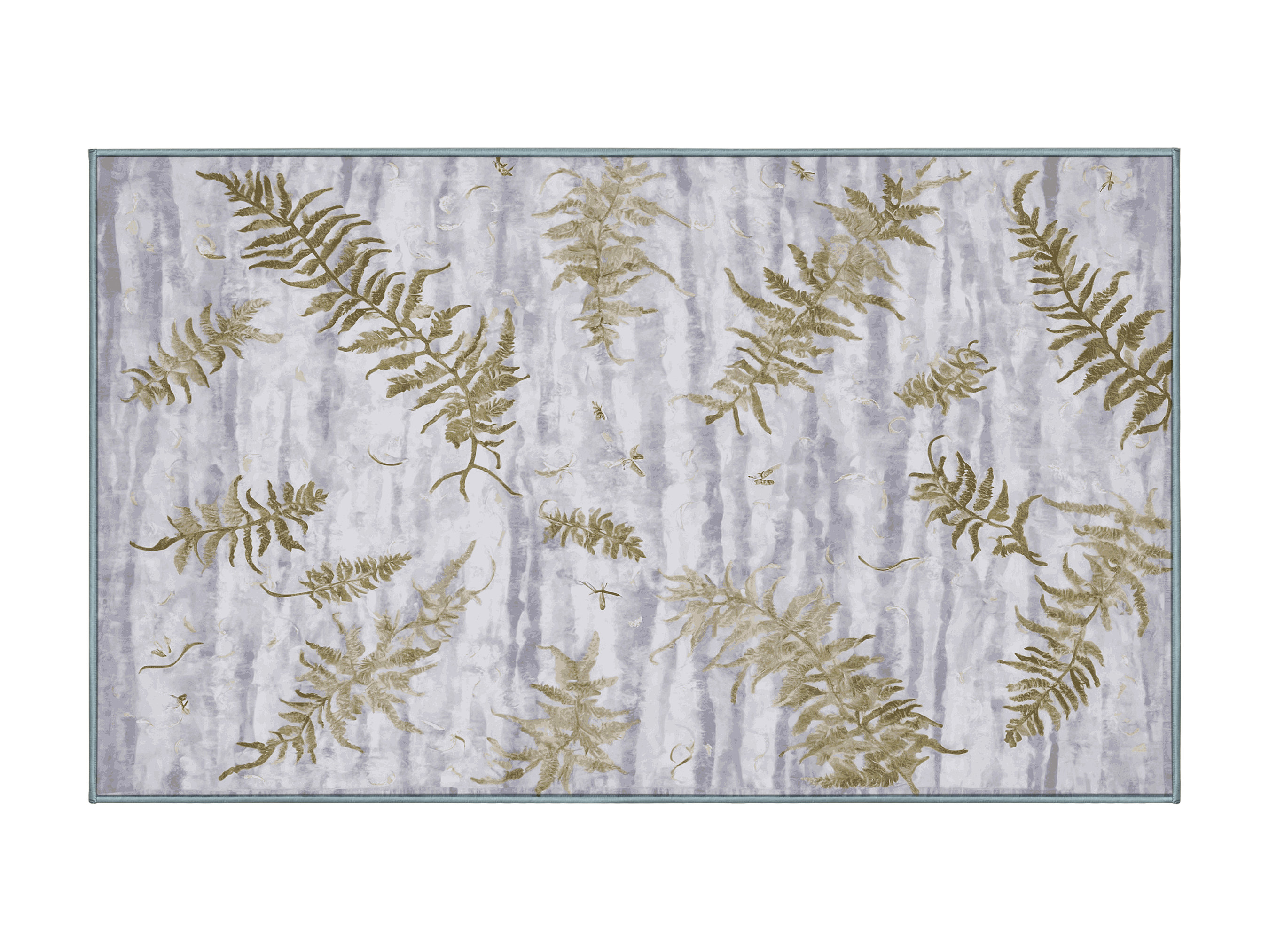 Bayou Breeze Silky Soft Plush Blue Area Rug | Wayfair