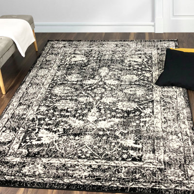 Tapis ikat noir Wisser