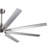 Smart 72" Integrated LED Ceiling Fan With Silver Blades