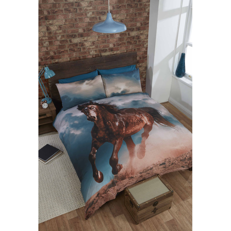 Enriquez No Pattern Duvet Cover Set with Pillowcases Included, King Duvet Cover + 2 Standard Pillowcases