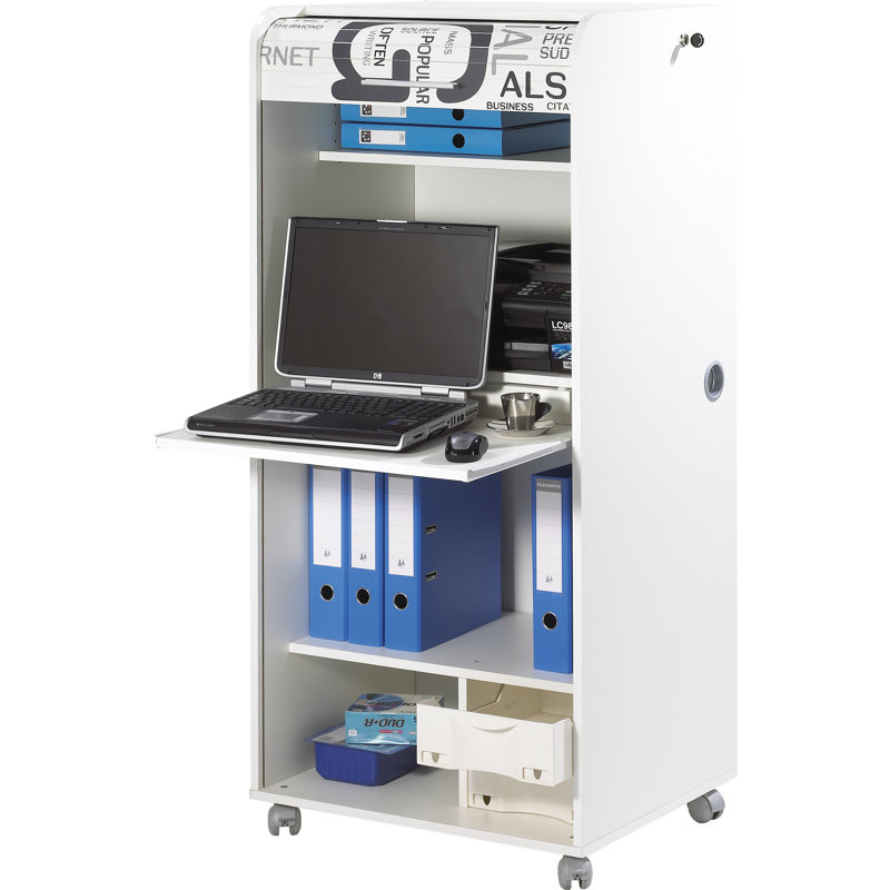 Caufield Secretary Desk, White
