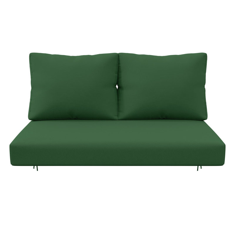 Ensemble de 3 coussins de remplacement de 5 po pour siège / dossier, Vert