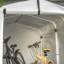 Stover 5 ft. W x 7 ft. D Polyethylene Dome Bike Shed-285633672-334292188