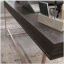 Bureau en L avec grand bureau, finition noire
