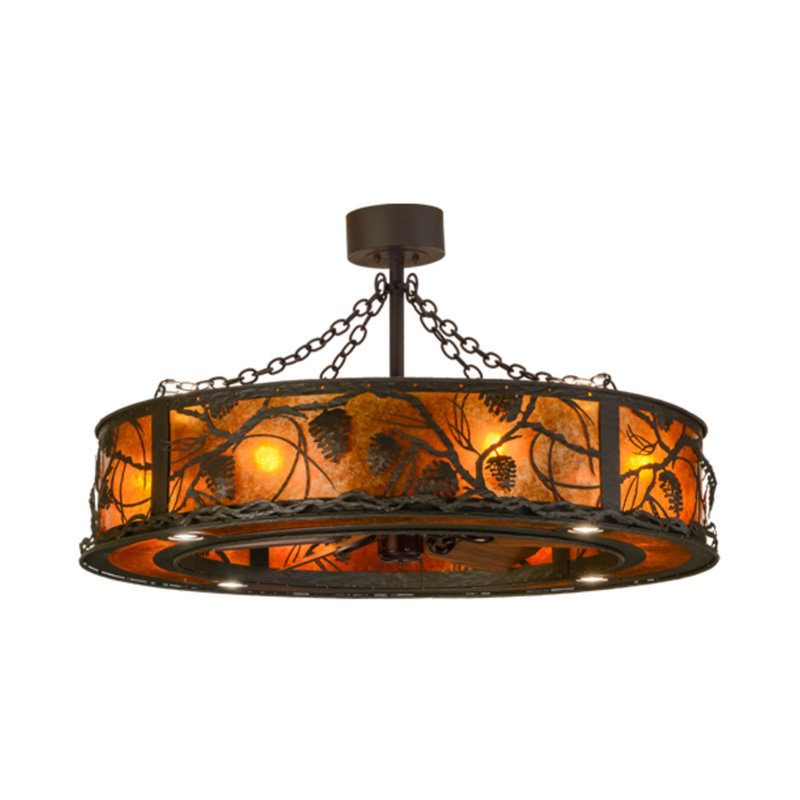 Whispering Pines Downrod Ceiling Fan