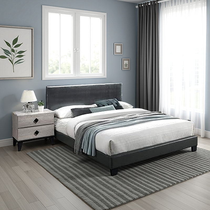 Cuomo Platform Bed, Full, Dark Brown