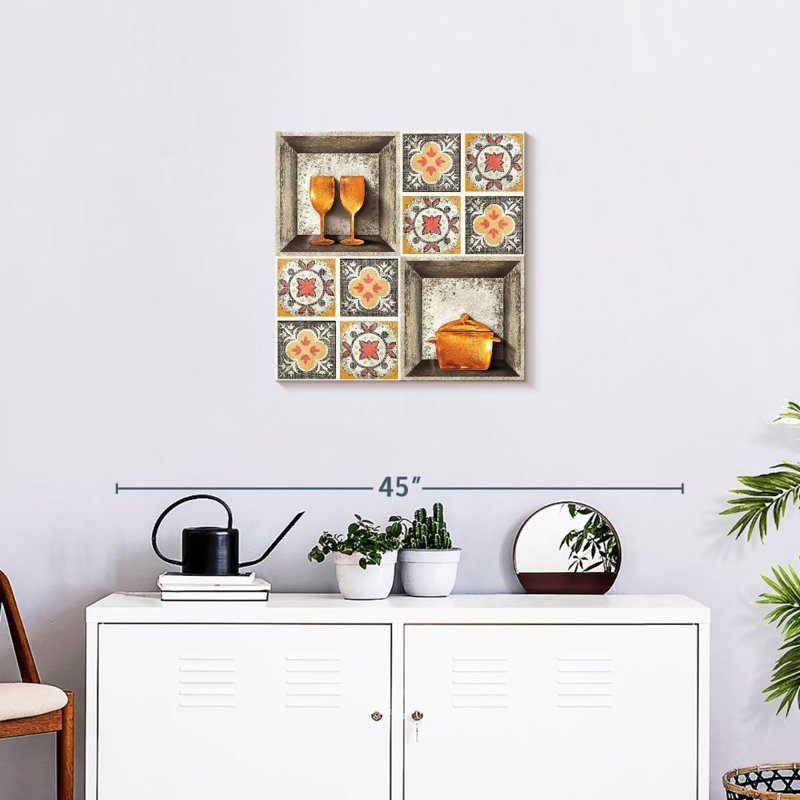 Senne Fancy Kitchen Tiles, 20" H x 20" W