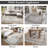 Living Room Rug 7x10 ft Grey and Brown Area Rug Machine Washable Rug, Non Slip Vintage Rug Stain Resistant Indoor Large Carpet for Bedroom, Boho Rug, Distressed Retro Floor Rug for Classroom, Dorm, Dining Room-768521274