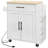 Kitchen Island With Storage, Rolling Kitchen Cart With AC Outlets And USB Ports, Microwave Stand With Towel And Spice Rack-1090294754