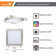 9 in. Square Color Selectable Integrated LED Flush Mount Downlight