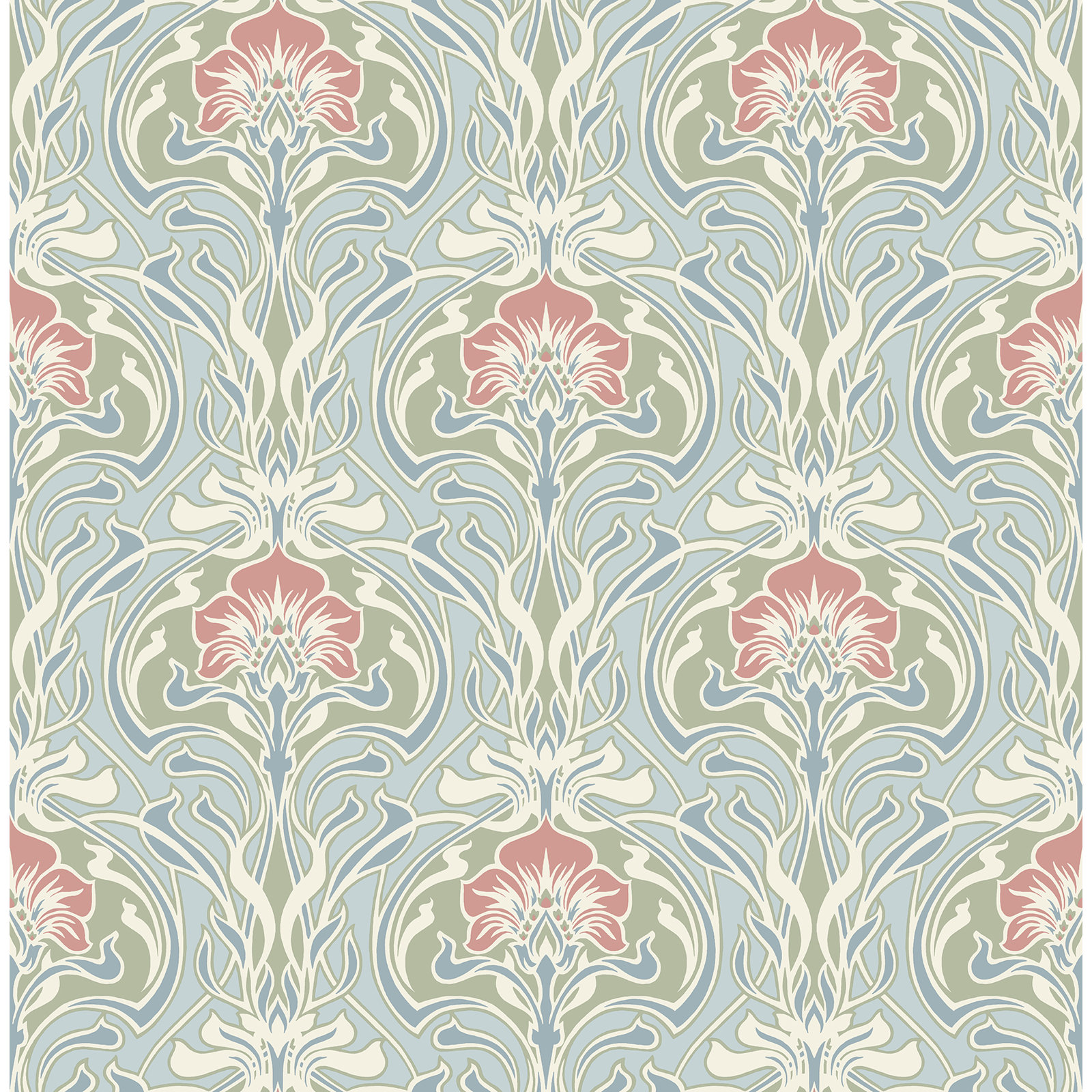 Paintable Wallpaper Roll, Blue