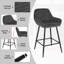 Chisato Upholstered Counter Stool with Metal Frame-38136166-38136216