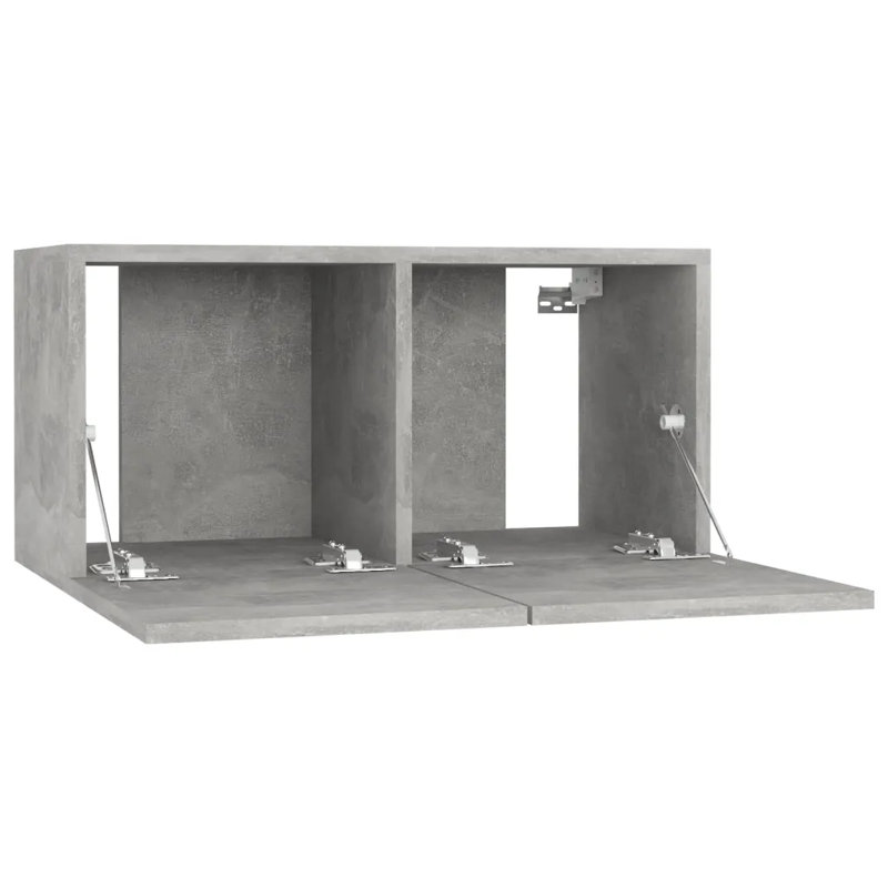 Goer Hanging TV Cabinet 60x30x30 cm, Concrete Grey
