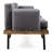 2 Seater In Wood - Hand Crafted Details And Water Cushions 2 With Stylish Comfortable Patio Choice