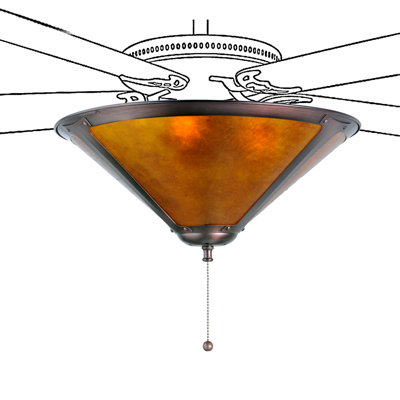 Sutter 3-Light Ceiling Fan Bowl Light Kit