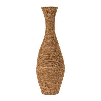 Woven Seagrass Floor Vase