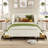 Twin Daybed With Headboard, Cream-1034842902