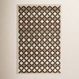 Abbott Hand Tufted Wool Geometric Area Rug in Tan