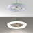 Piero 21.5" Contemporary Minimalist 6-Speed Metal Mobile-App/Remote-Controlled Dimmable Smart Integrated LED Ceiling Fan-134219931-134219925