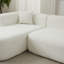 Canapé modulaire de luxe à dossier incurvé de 109,4 po, canapé à dossier incurvé de luxe moderne, deux coussins décoratifs en tissu de chenille, canapé à nuage de compression minimaliste confortable en forme de L pour le salon (méridienne gauche, beige)-231804735