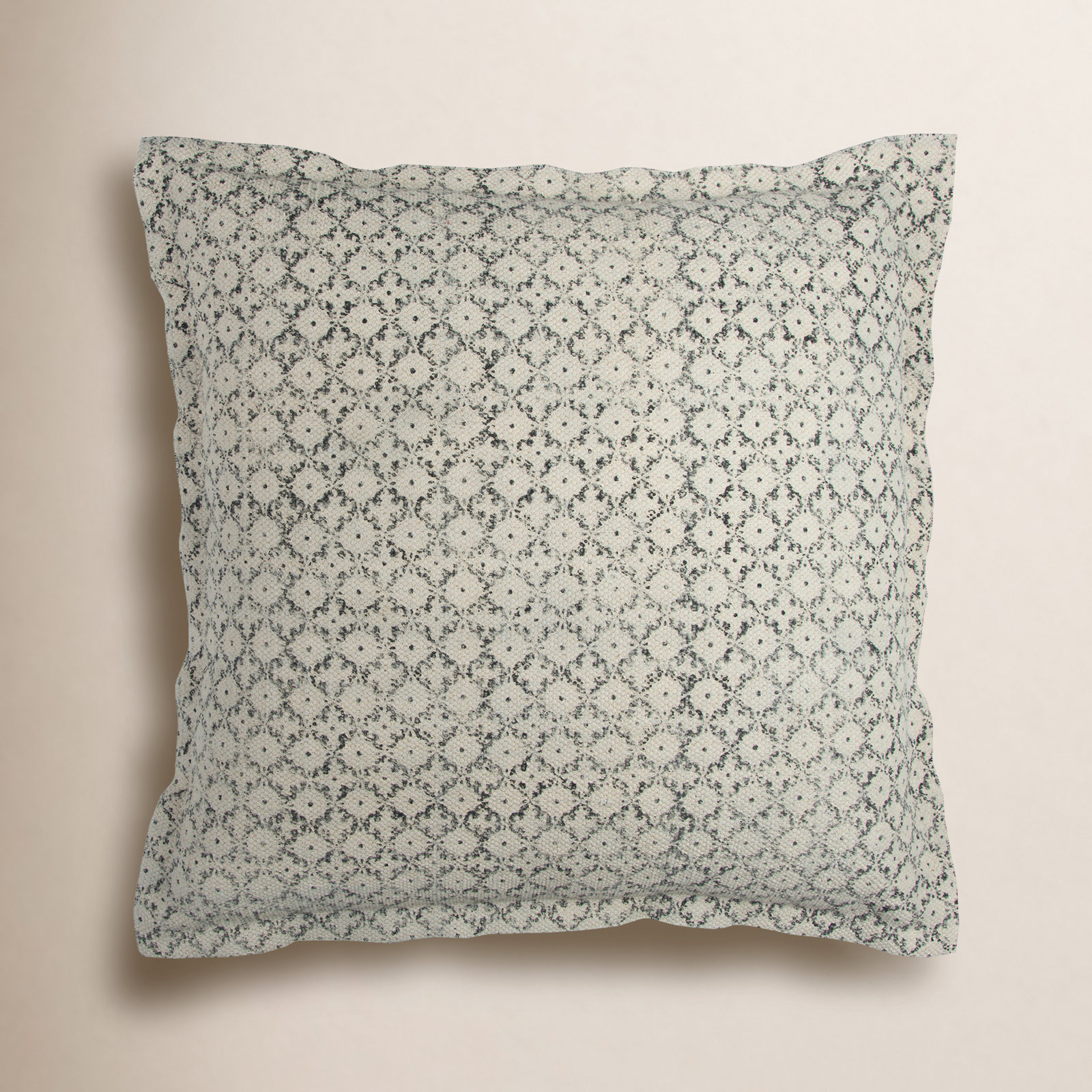 Adene 22" x 22" Cotton Pillow Cover, Blue