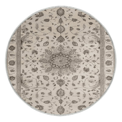 Tapis beige Tabriz lavable à la machine