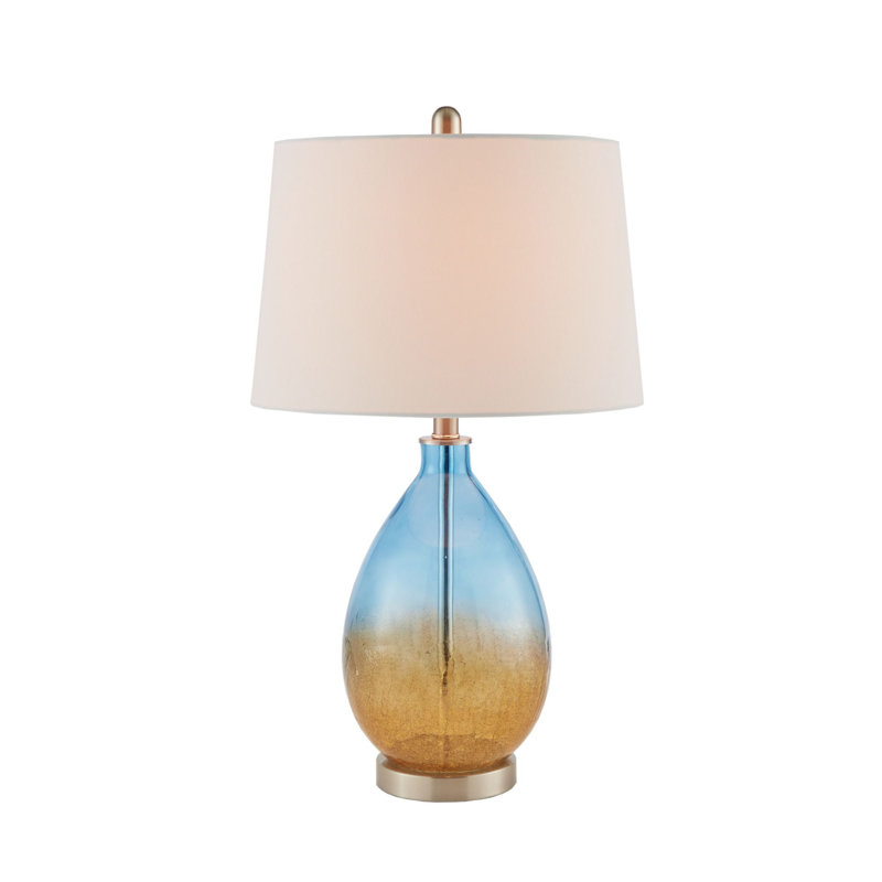 Lampe de table 26 po Payne, Bleu/doré