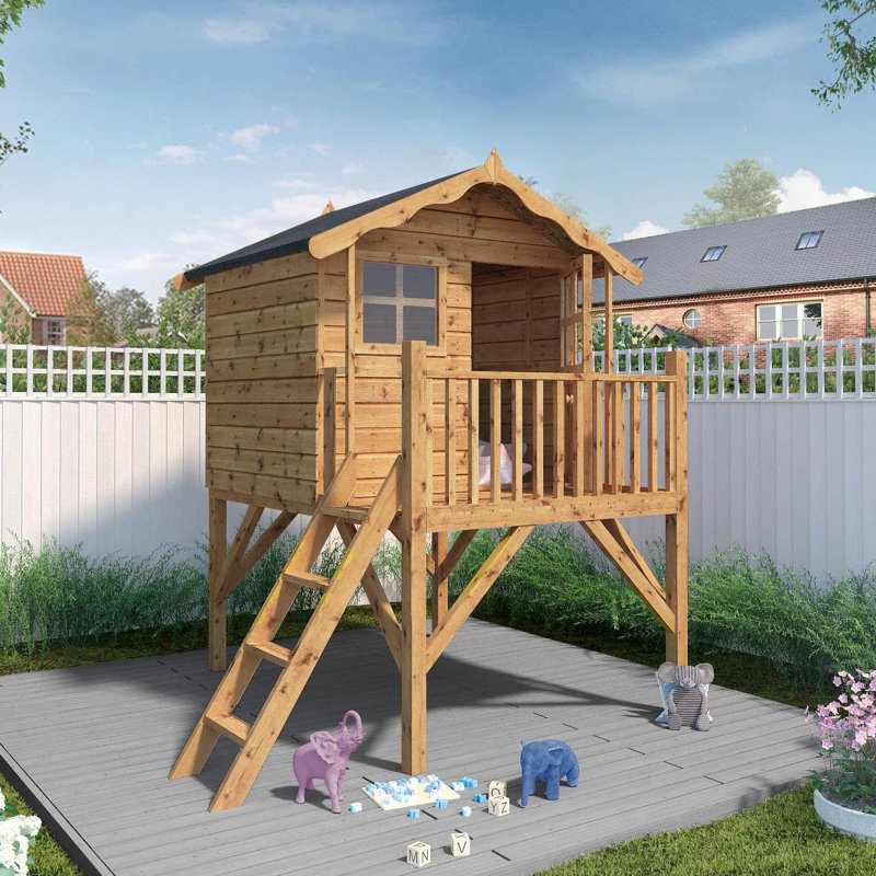 Mercia Poppy Playhouse with Tower, No