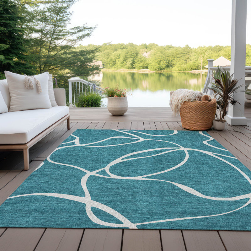 Tapis intérieur / extérieur lavable à la machine Chayden ACN999, Rectangle 2 pi 6 po x 3 pi 10 po
