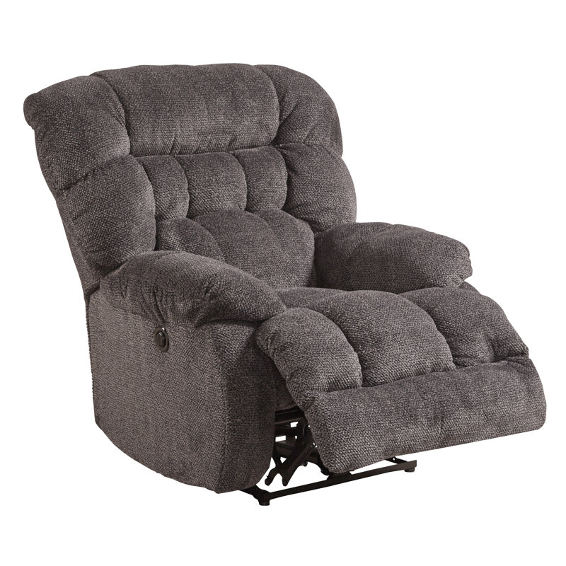 Daly Upholstered Recliner, Cobblestone, Power, Full-Extension