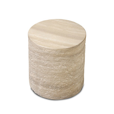 Ettis Outdoor End Table-Veined Ivory by Amber Lewis x Four Hands
