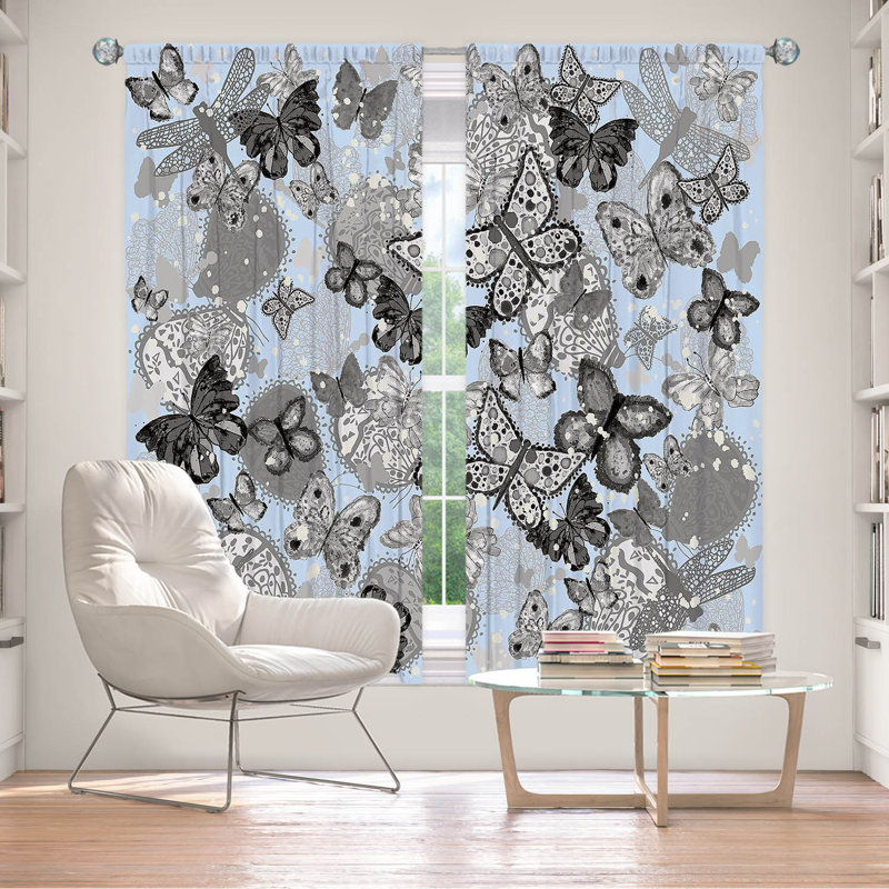 Ensemble de rideaux en polyester 2 pièces, L 40 po x L 82 po