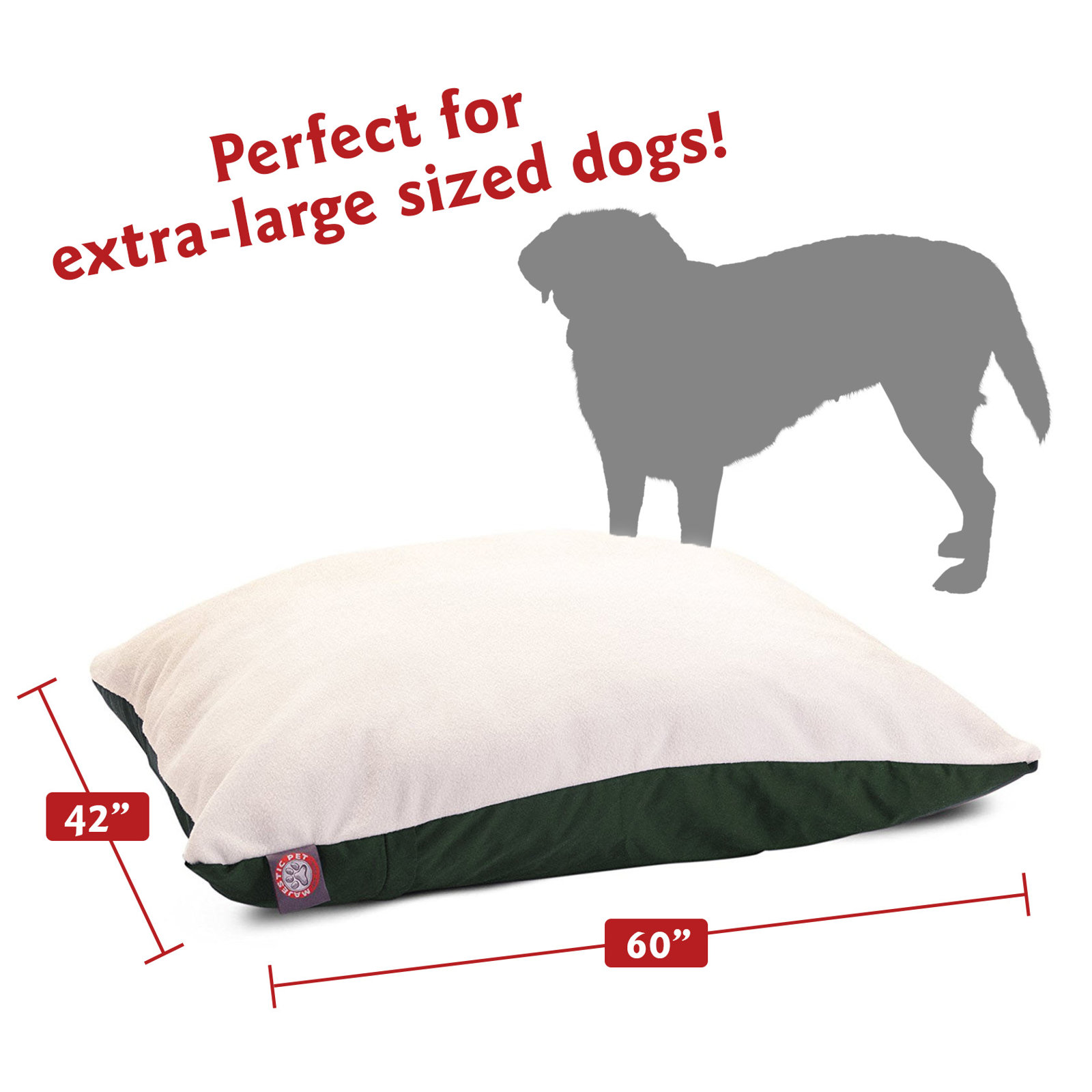 Rory Classic Pet Bed, Green, Extra Large 