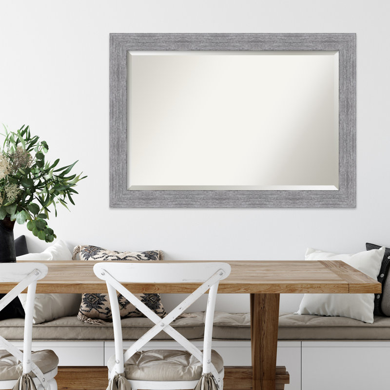 Miroir mural Turbeville, Gris, 29 po x 41 po