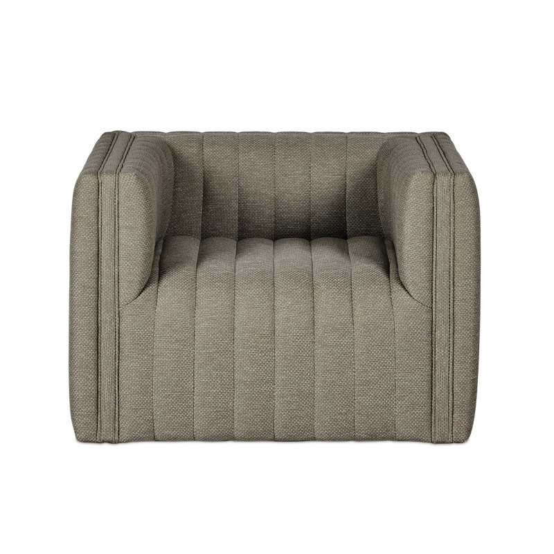 Augustine Outdoor Swivel Lounge Chair, Casa Gray